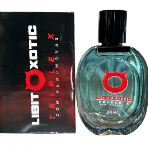Libitxotic Triple X – Colonia con feromonas para hombre (30 ml)